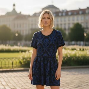 Romeo + Juliet Blue & Black Sweater‎ Dress